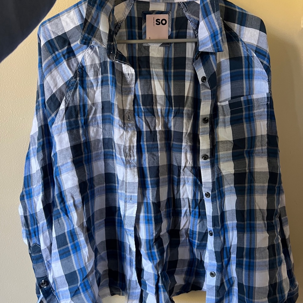 Women’s So Brand Blue & White Flannel